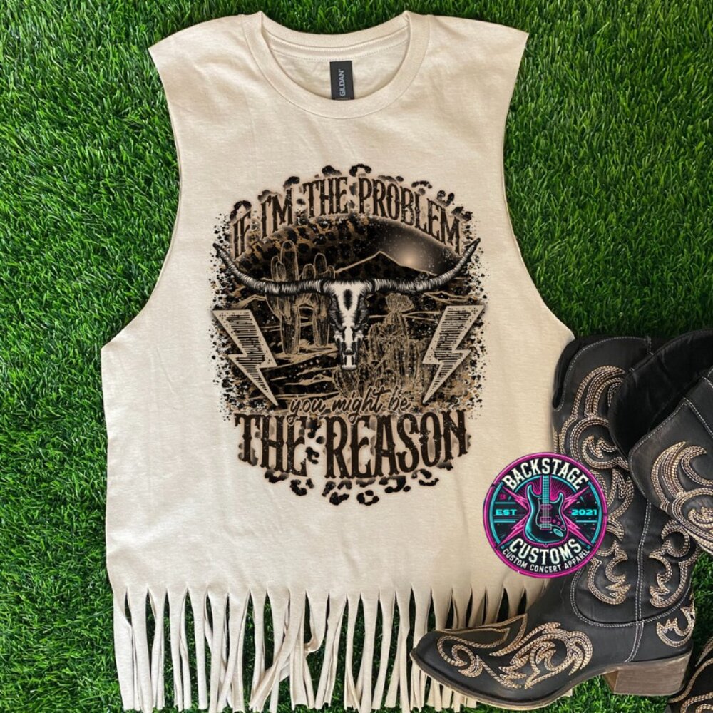 Wallen You Might Be The Reason Fringe Muscle Tank
